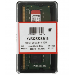 Модуль памяти Kingston SO-DIMM DDR4 16 Гб 3200 МГц (KVR32S22S8/16)